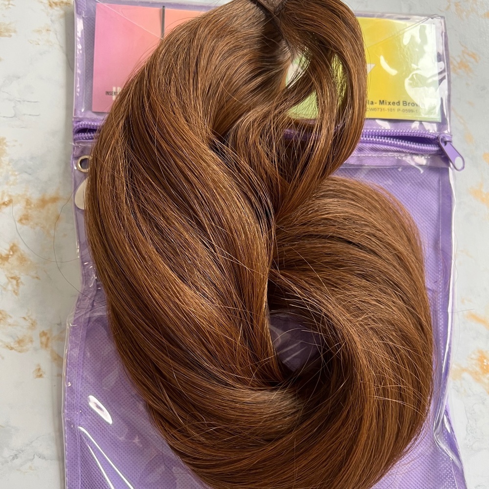 NEW Lola ponytail in Mixed Brown